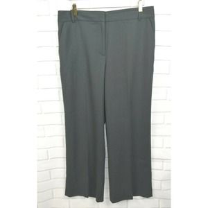 J. Crew 12 Green Hutton Wool Crepe Original Fit Career Pant